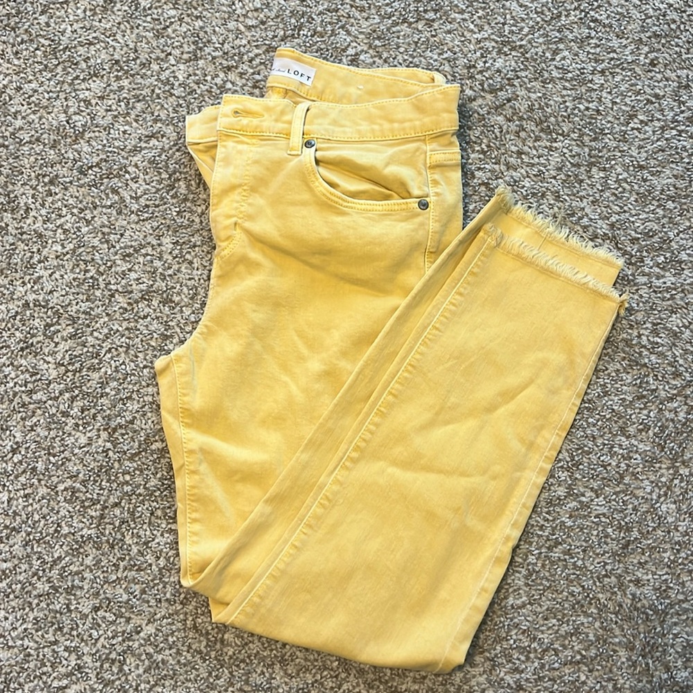Loft modern skinny crop jeans size 2